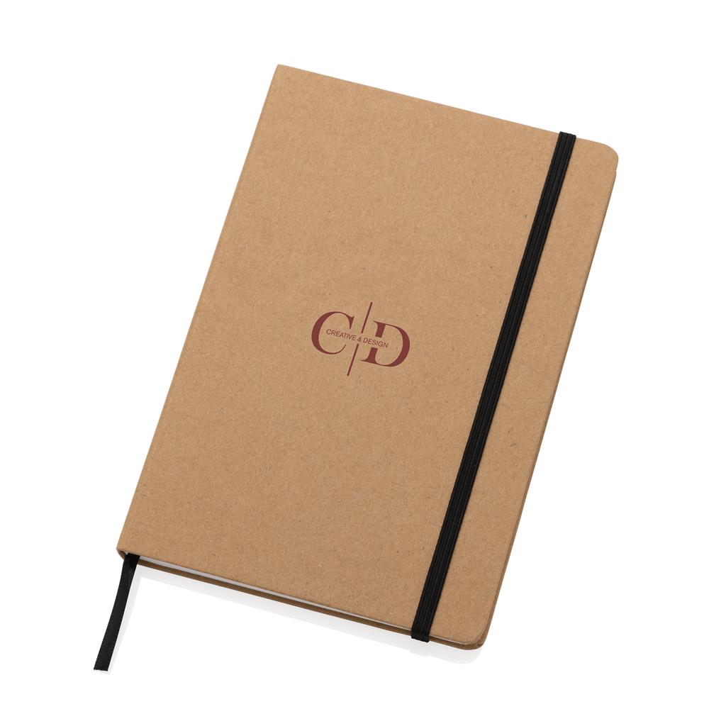 Craftstone A5 recycled kraft and stonepaper notebook - illuminated