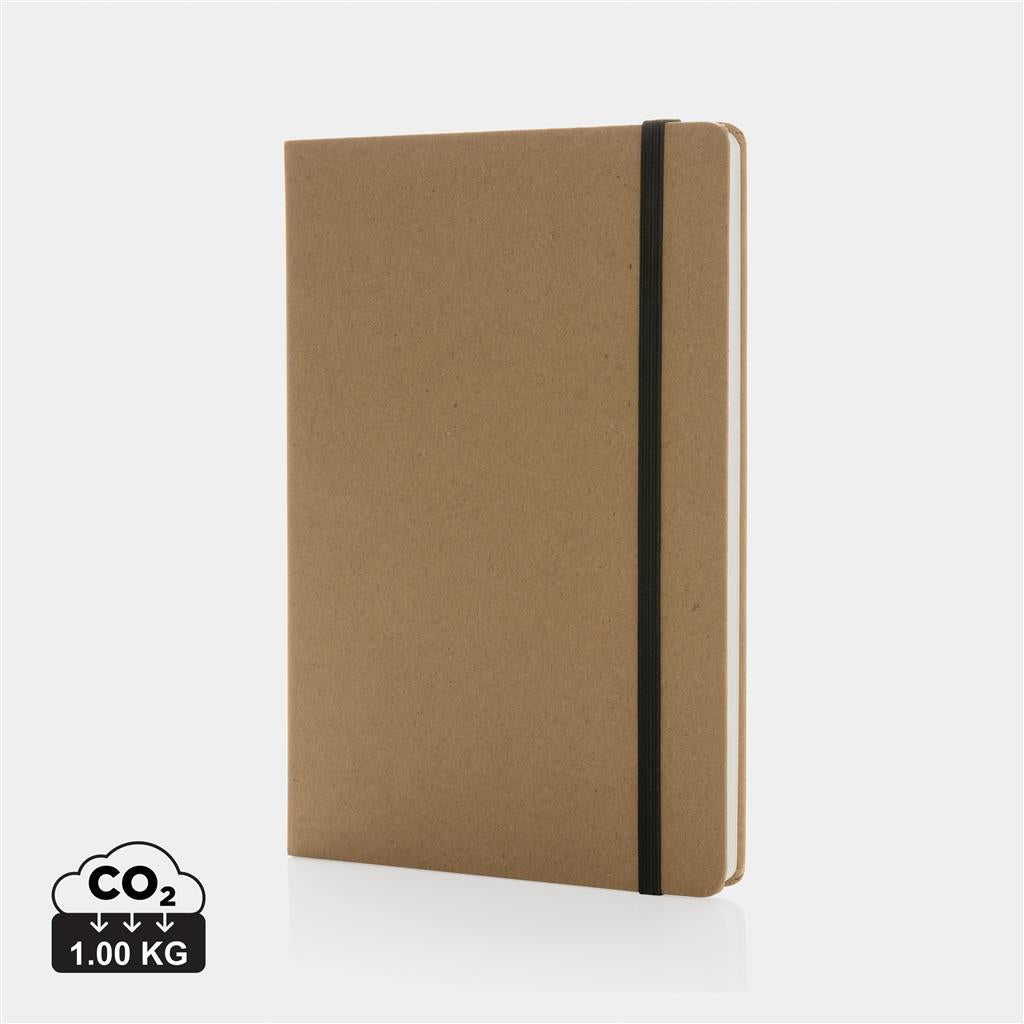 Craftstone A5 recycled kraft and stonepaper notebook - illuminated