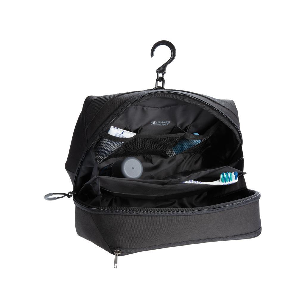 Swiss Peak AWARE™ toiletry bag PVC free - illuminated