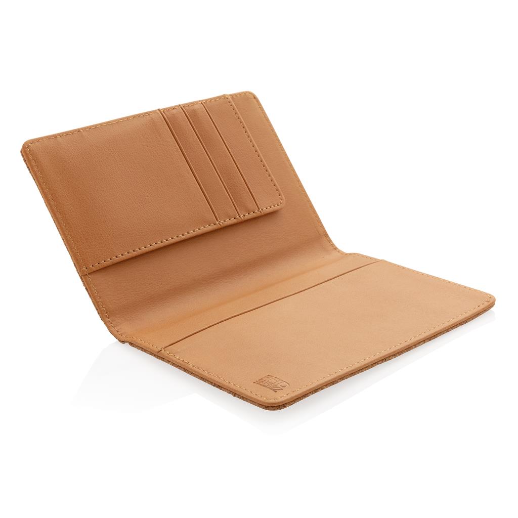 Cork secure RFID passport cover - illuminated