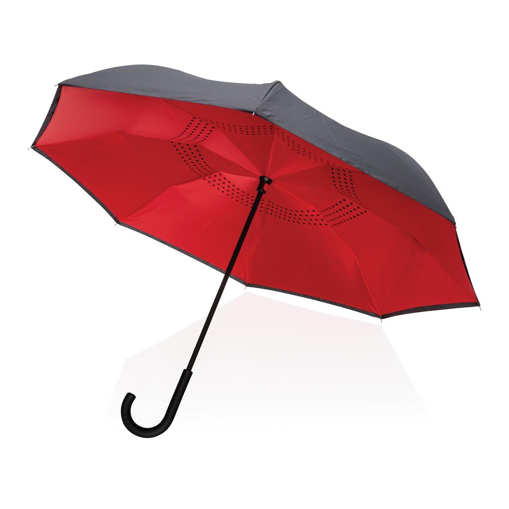 23" Impact AWARE™ RPET 190T reversible umbrella - illuminated