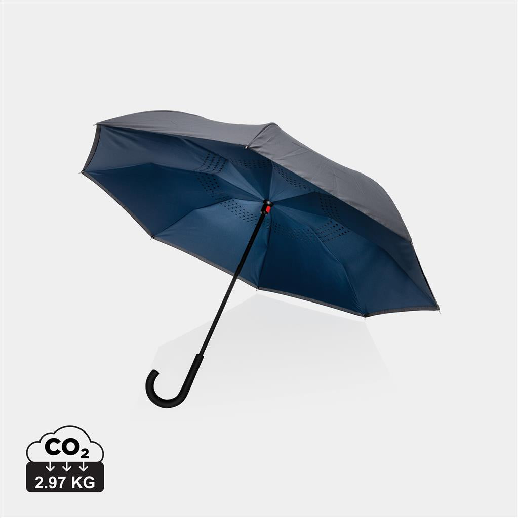 23" Impact AWARE™ RPET 190T reversible umbrella - illuminated