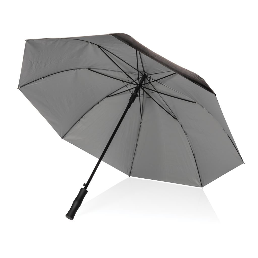 27" Impact AWARE™ RPET 190T dual colour auto open umbrella - illuminated
