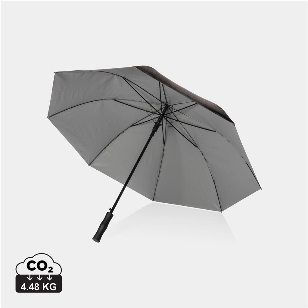27" Impact AWARE™ RPET 190T dual colour auto open umbrella - illuminated