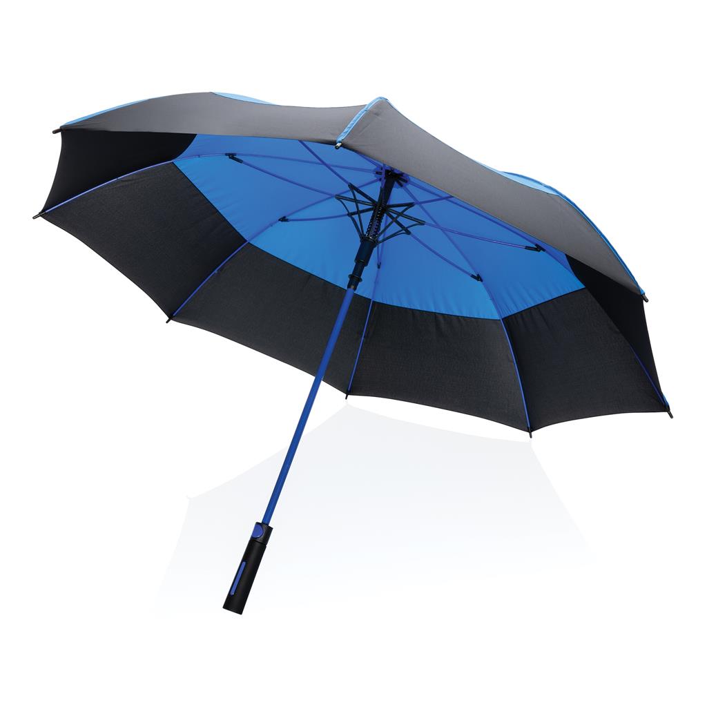 27" Impact AWARE™ RPET 190T auto open stormproof umbrella - illuminated