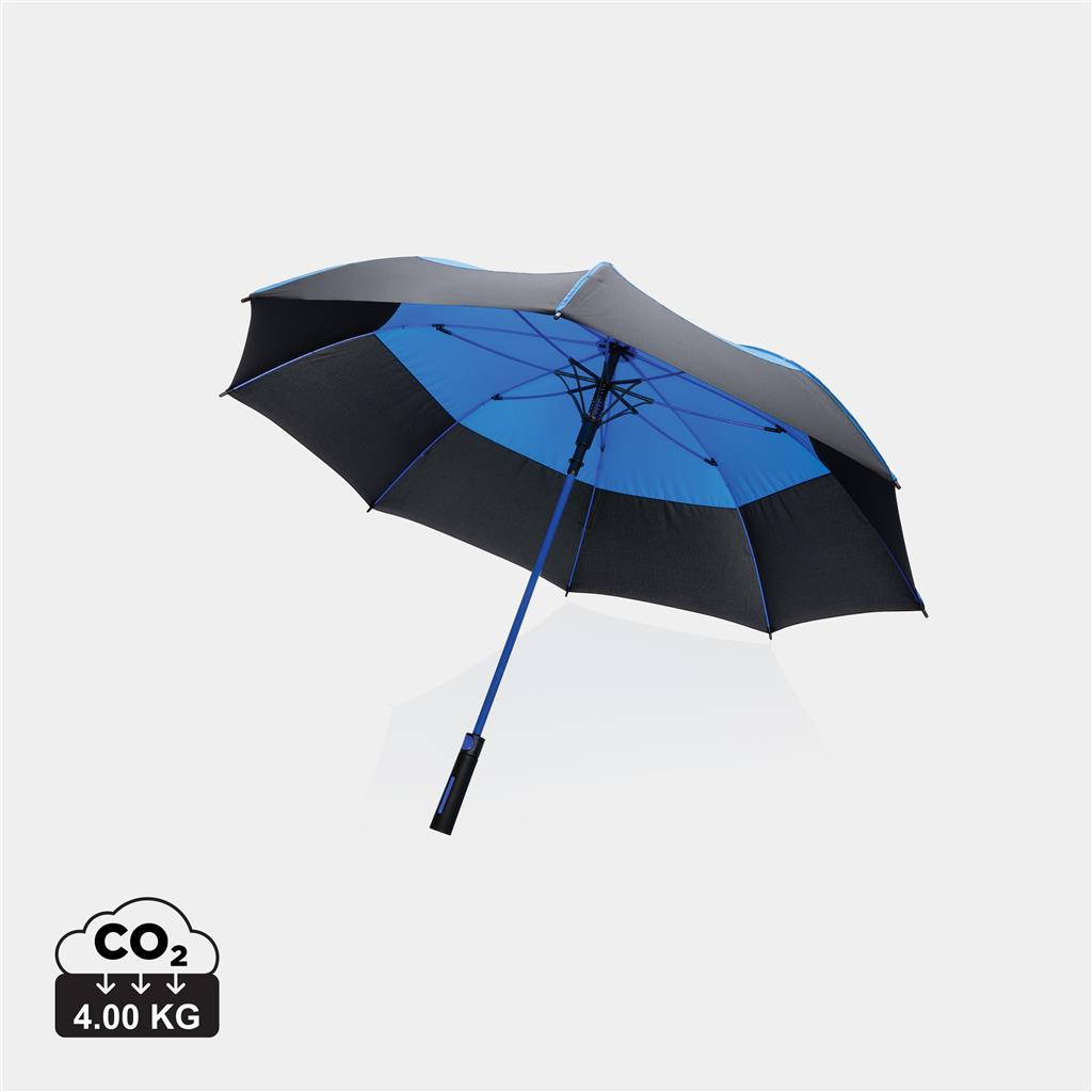 27" Impact AWARE™ RPET 190T auto open stormproof umbrella - illuminated