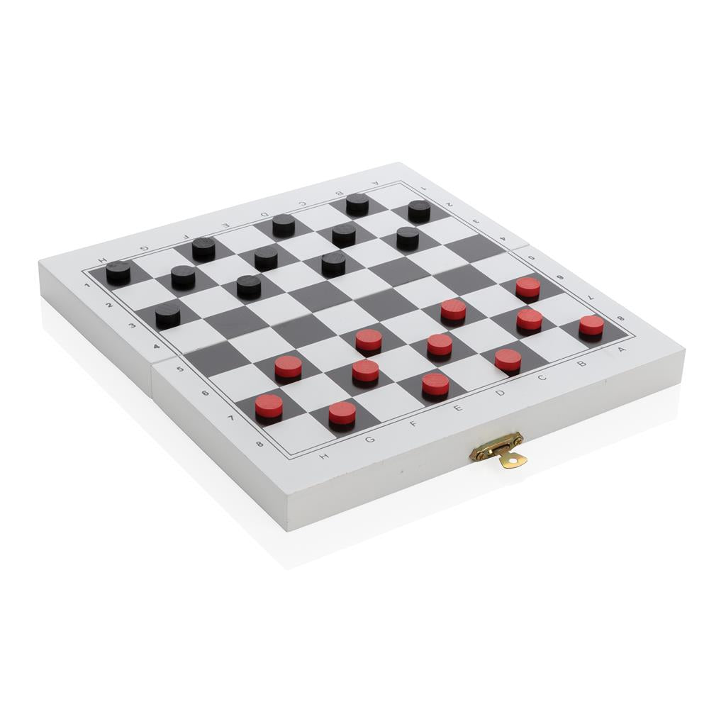 Deluxe 3-in-1 board game in wooden box - illuminated