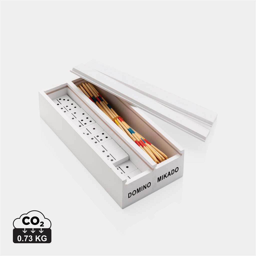 Deluxe mikado/domino in wooden box - illuminated