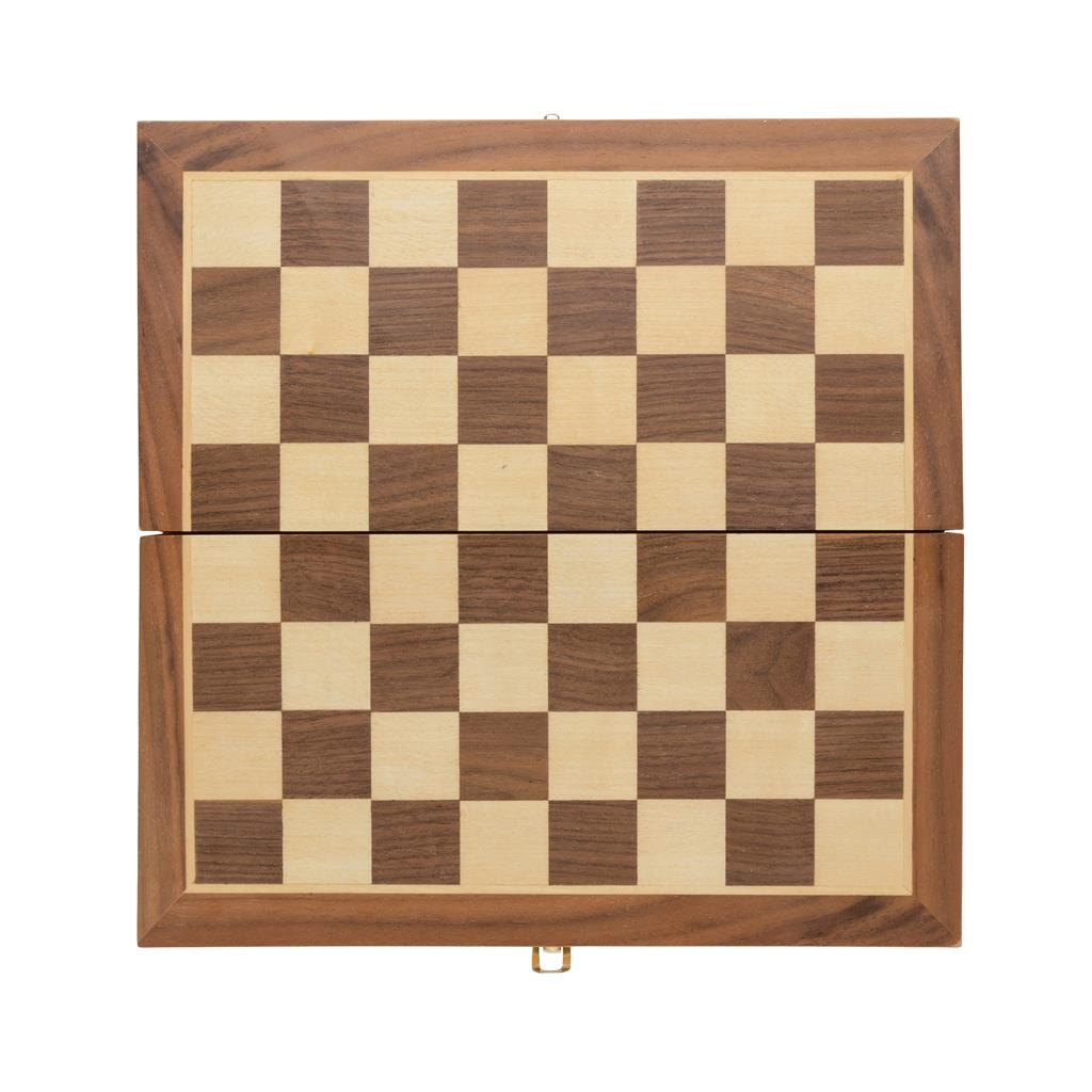Luxury wooden foldable chess set - illuminated