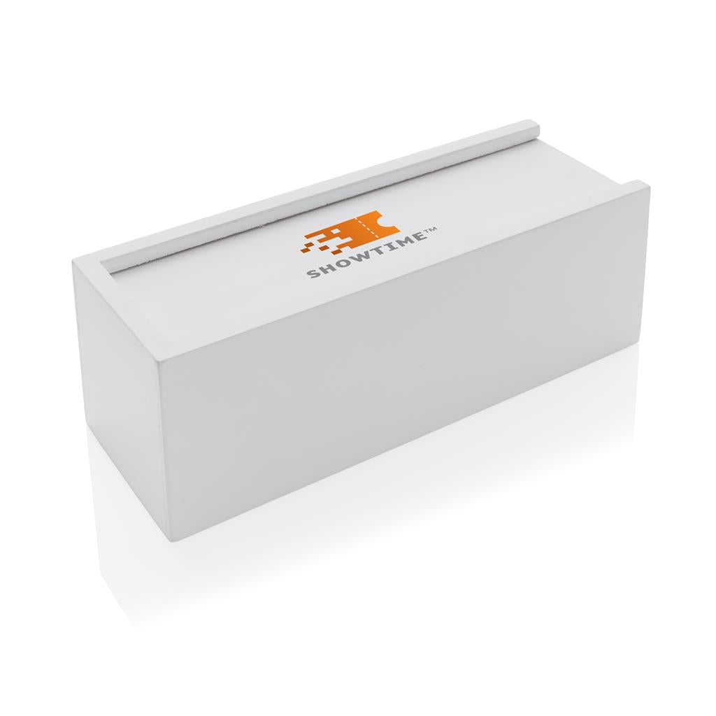 Deluxe tumbling tower wood block stacking game - illuminated