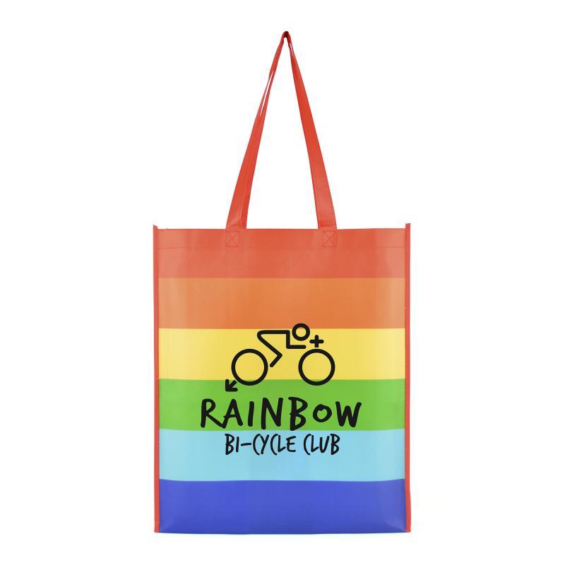 Rainbow Promotional Shopper Bag - illuminated