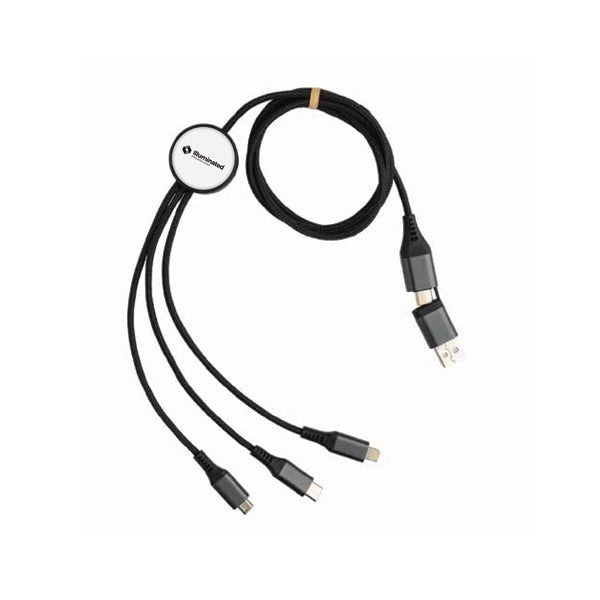 Recycled 6-in-1 Cable - illuminated