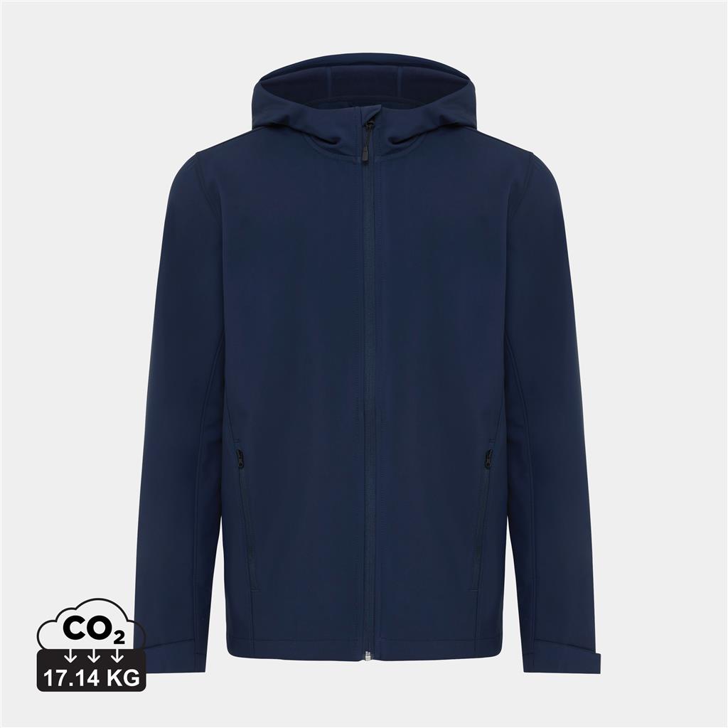 Iqoniq Makalu men recycled polyester soft shell jacket - illuminated