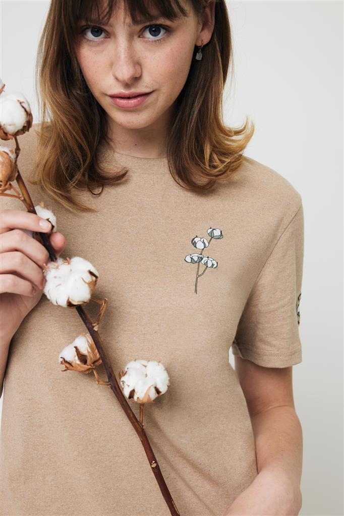 Iqoniq Manuel recycled cotton t-shirt undyed - illuminated