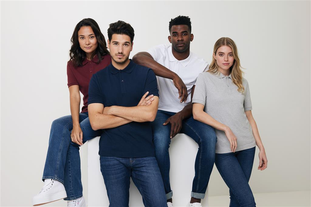 Iqoniq Yosemite recycled cotton pique polo - illuminated