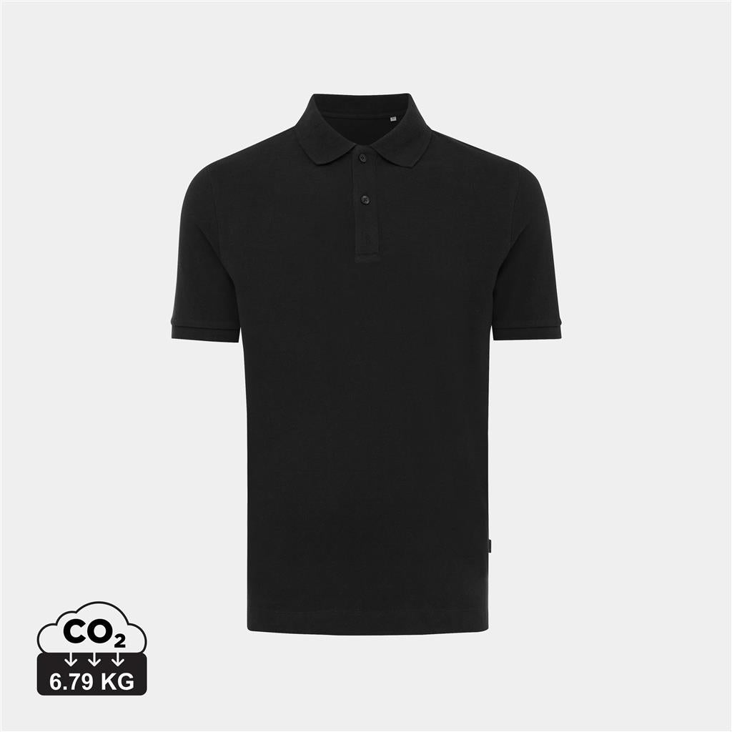 Iqoniq Yosemite recycled cotton pique polo - illuminated