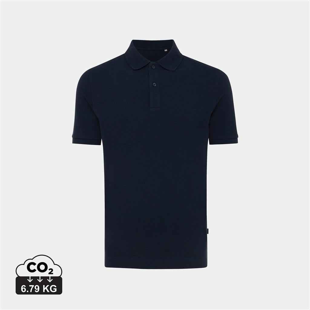 Iqoniq Yosemite recycled cotton pique polo - illuminated