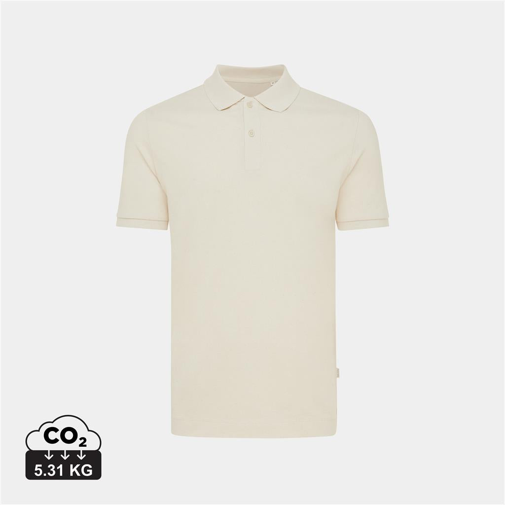 Iqoniq Yosemite recycled cotton pique polo - illuminated