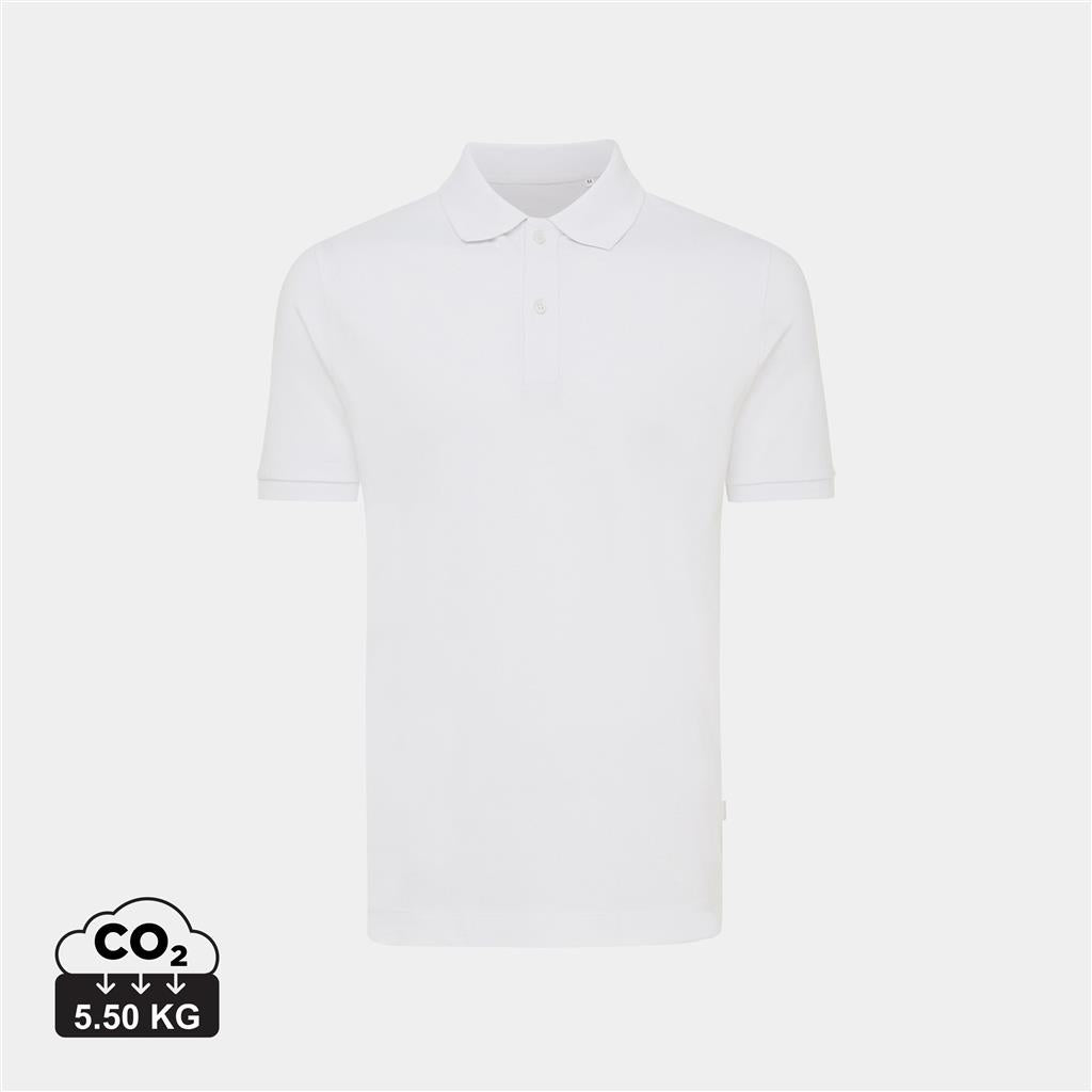 Iqoniq Yosemite recycled cotton pique polo - illuminated