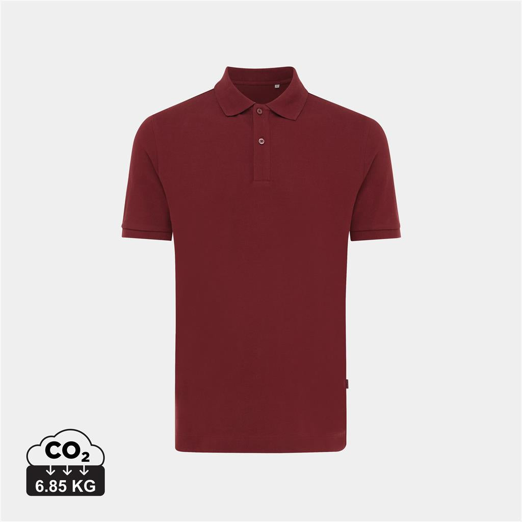 Iqoniq Yosemite recycled cotton pique polo - illuminated