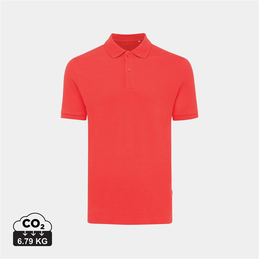 Iqoniq Yosemite recycled cotton pique polo - illuminated
