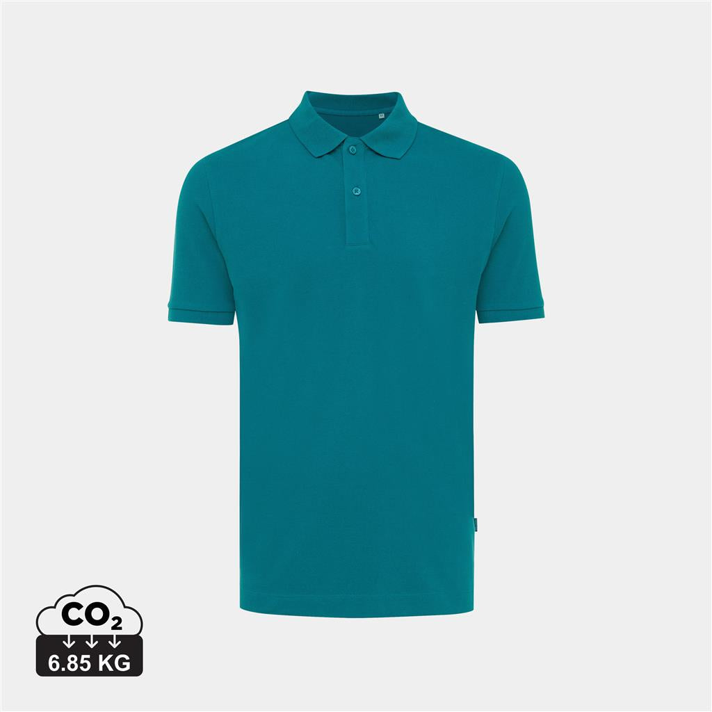 Iqoniq Yosemite recycled cotton pique polo - illuminated
