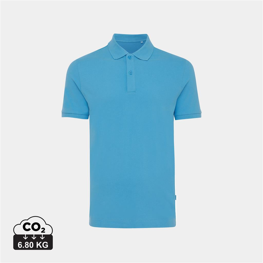 Iqoniq Yosemite recycled cotton pique polo - illuminated