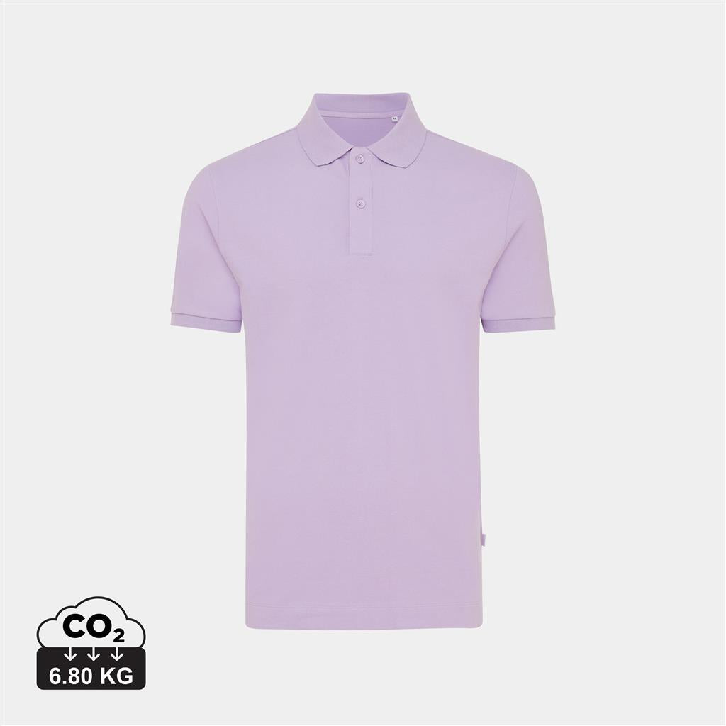 Iqoniq Yosemite recycled cotton pique polo - illuminated