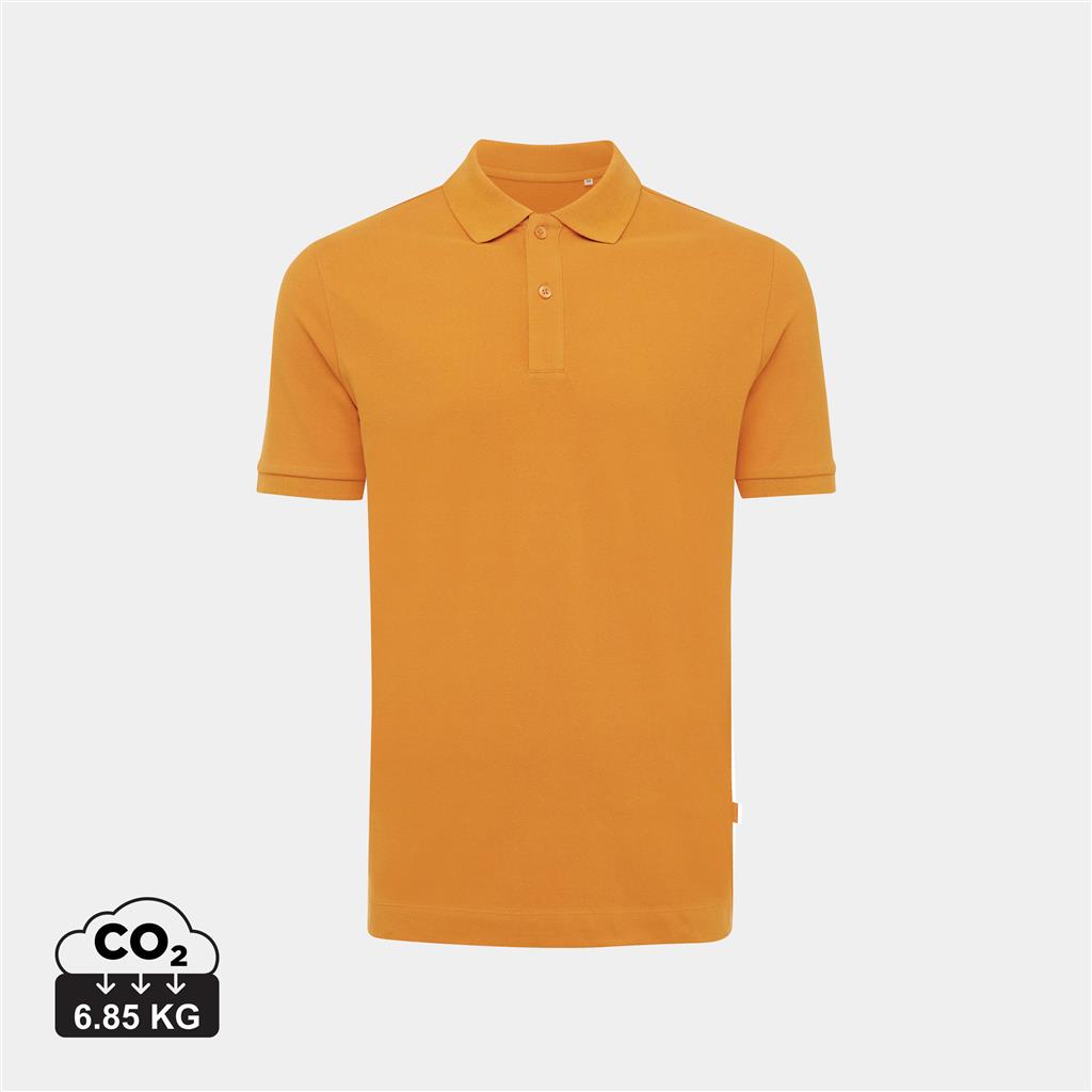 Iqoniq Yosemite recycled cotton pique polo - illuminated