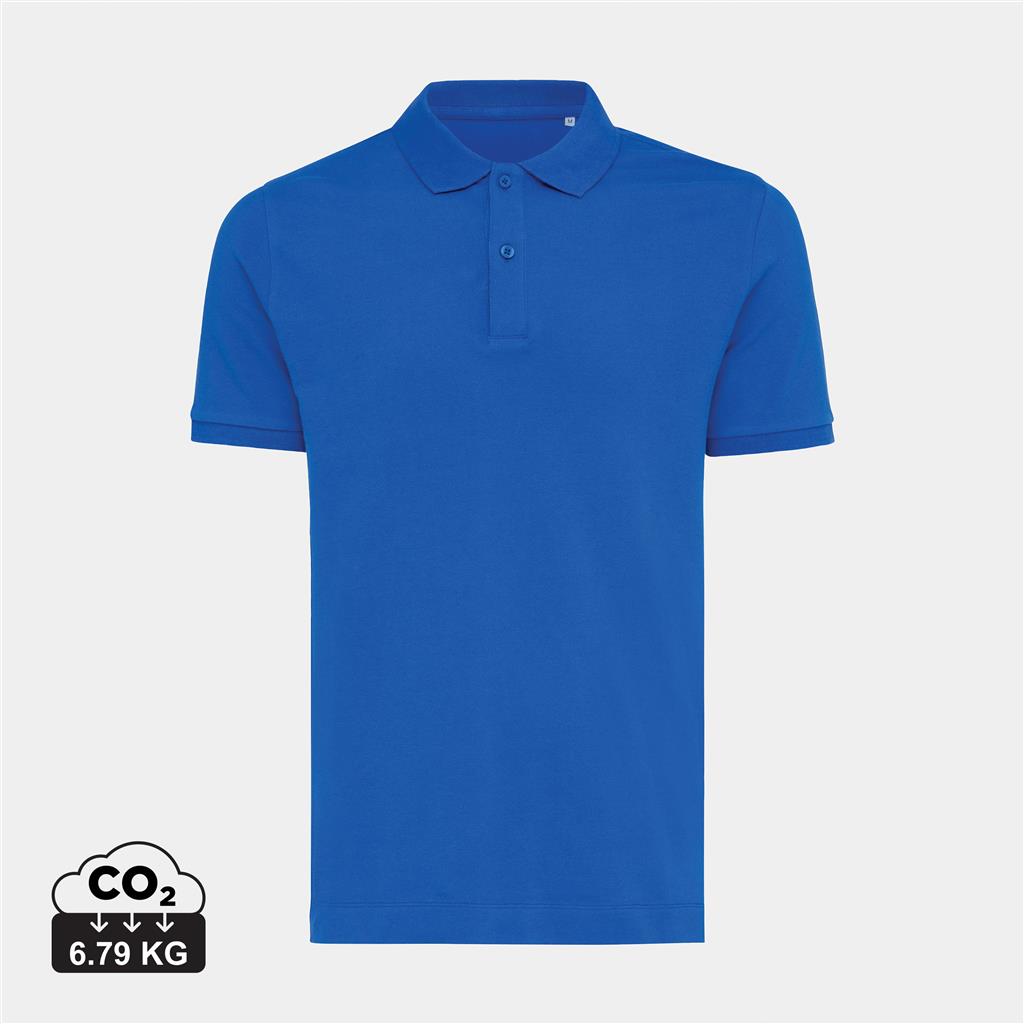 Iqoniq Yosemite recycled cotton pique polo - illuminated