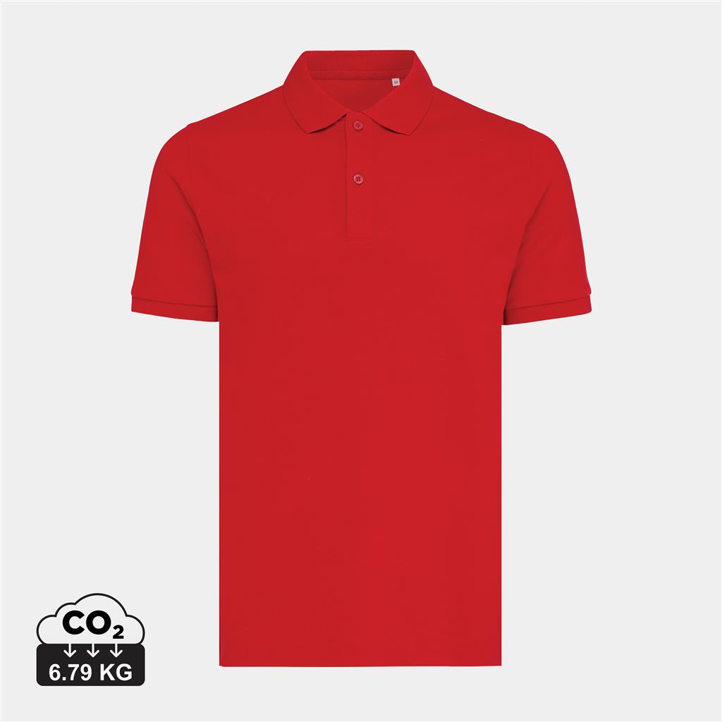 Iqoniq Yosemite recycled cotton pique polo - illuminated