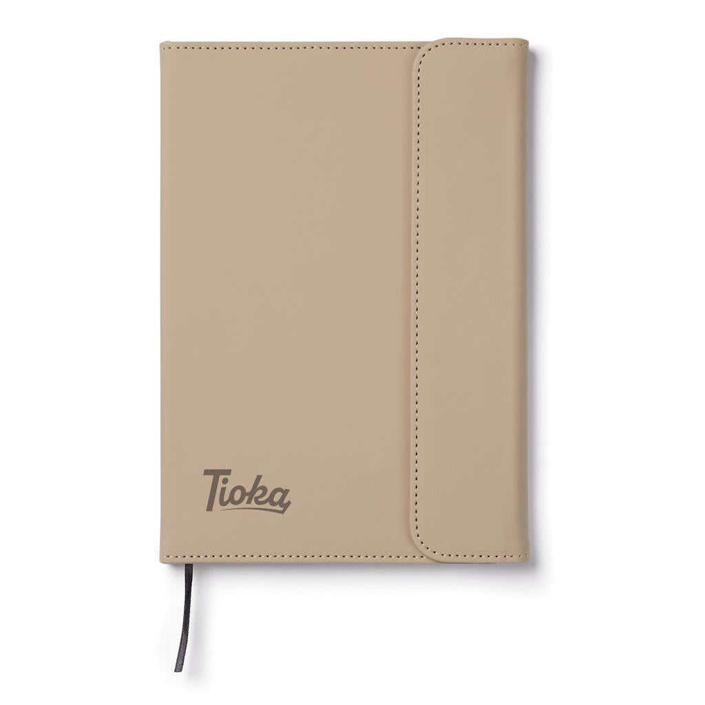 VINGA Baltimore GRS certified paper & PU notebook - illuminated