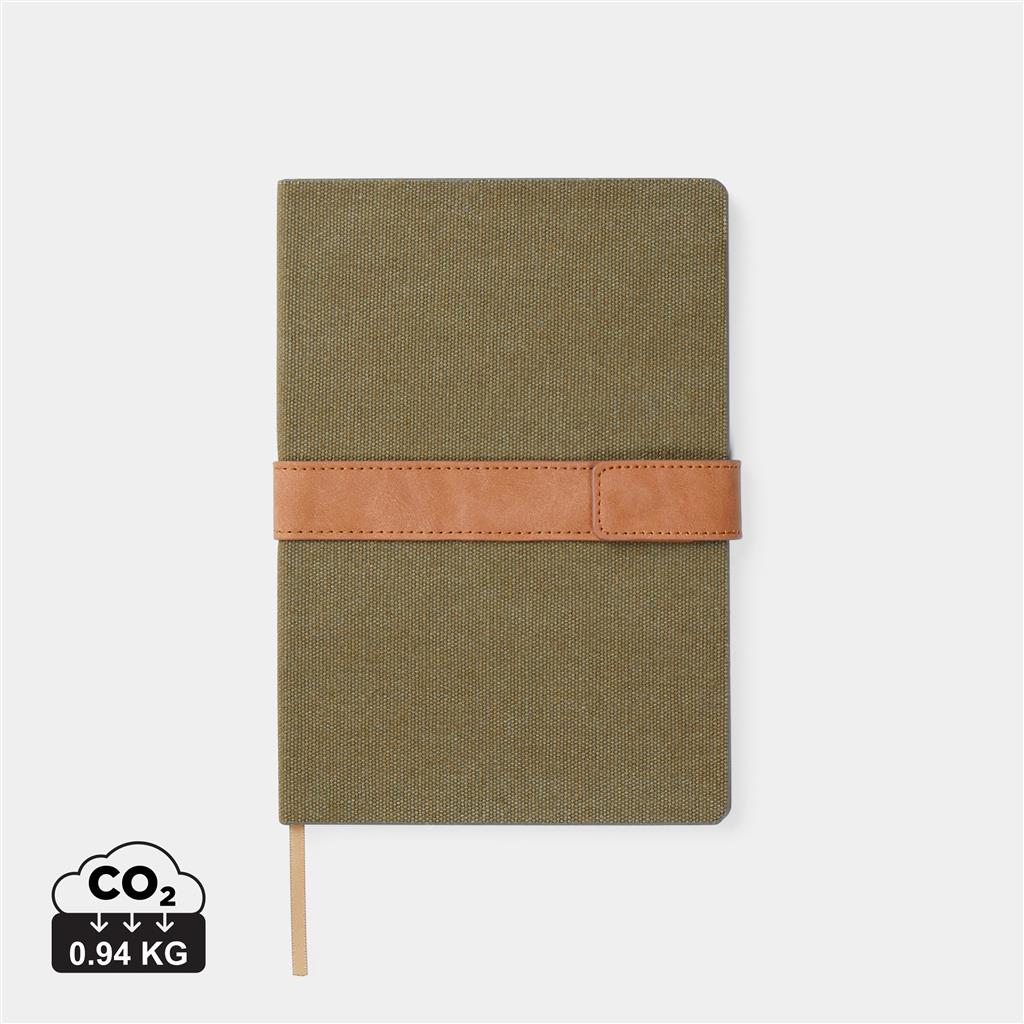 VINGA Bosler RCS recycled canvas notebook - illuminated