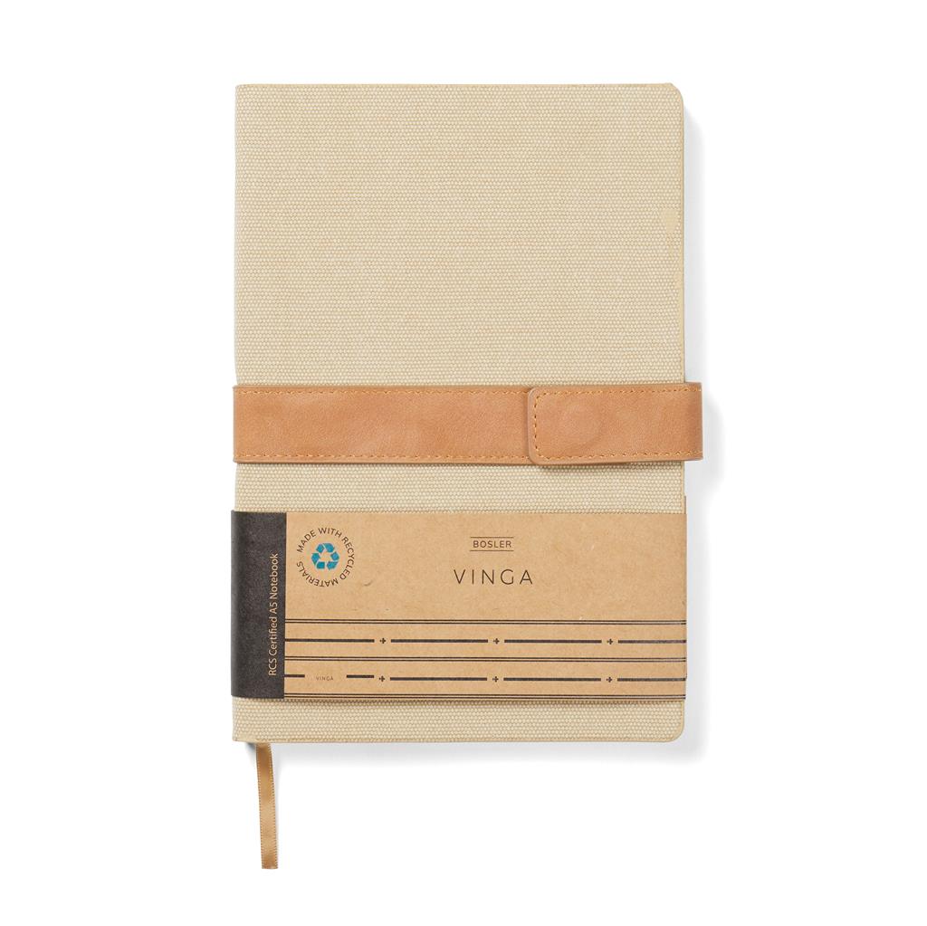 VINGA Bosler RCS recycled canvas notebook - illuminated