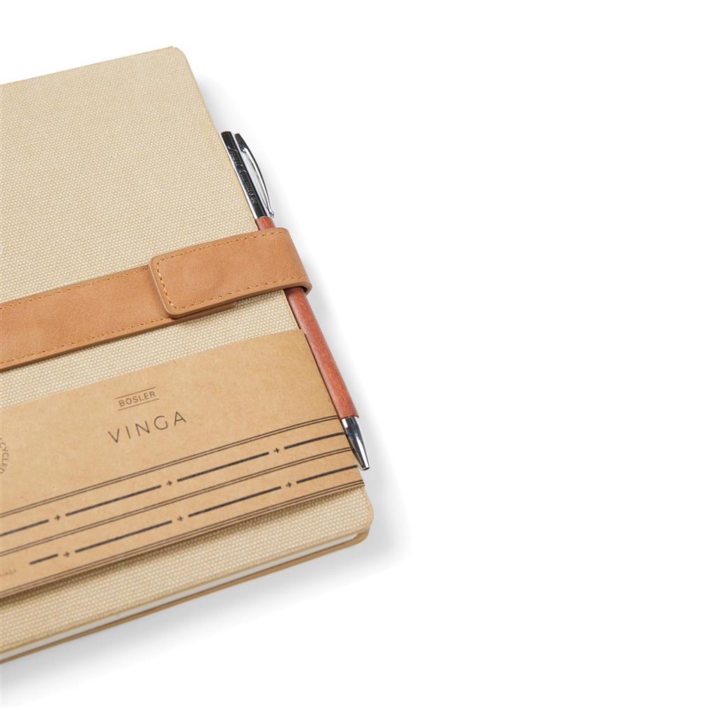 VINGA Bosler RCS recycled canvas notebook - illuminated