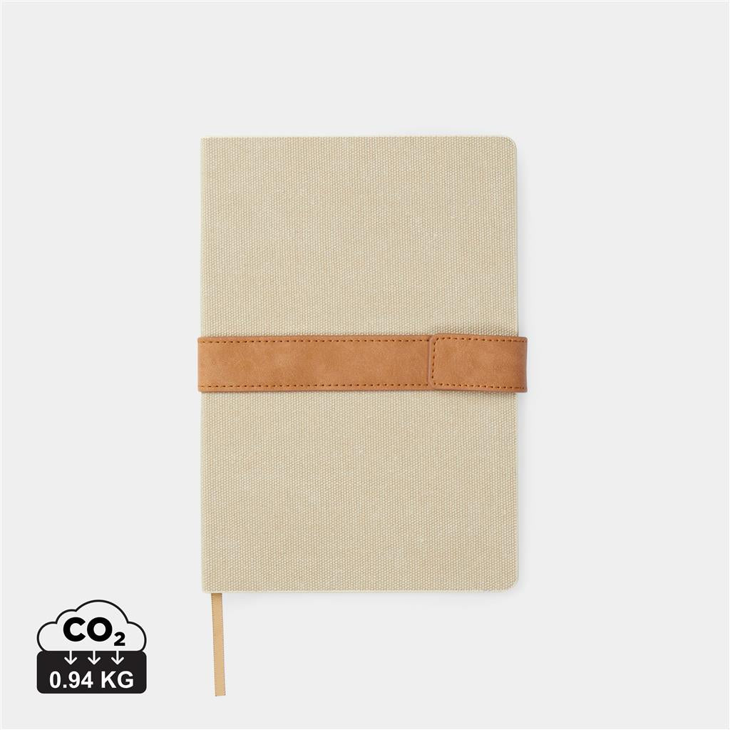 VINGA Bosler RCS recycled canvas notebook - illuminated
