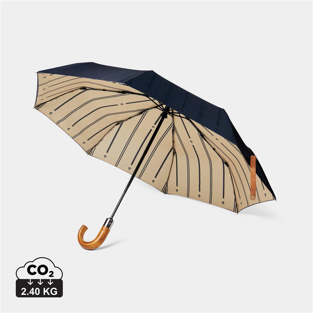 VINGA Bosler AWARE™ recycled pet 21" foldable umbrella - illuminated