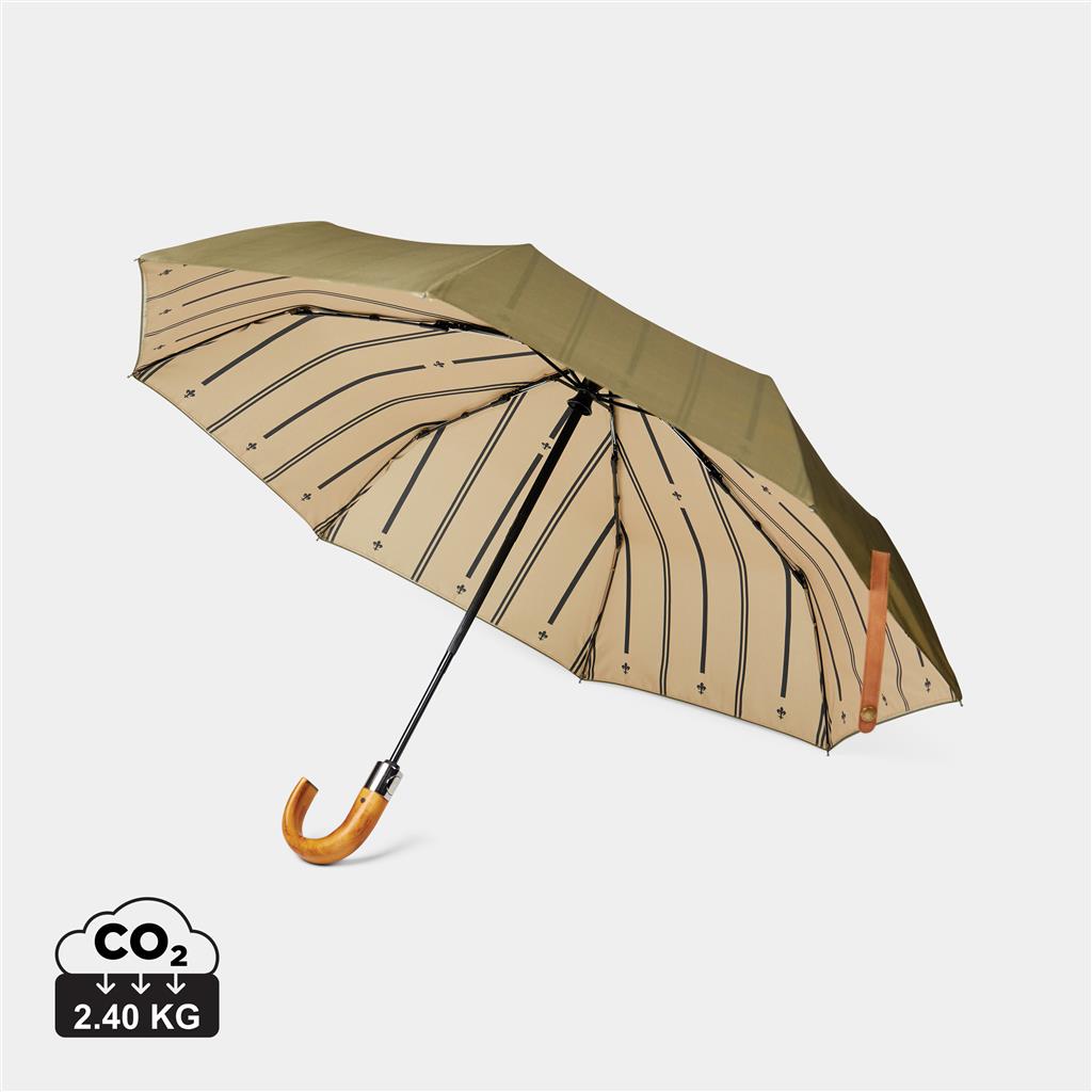 VINGA Bosler AWARE™ recycled pet 21" foldable umbrella - illuminated