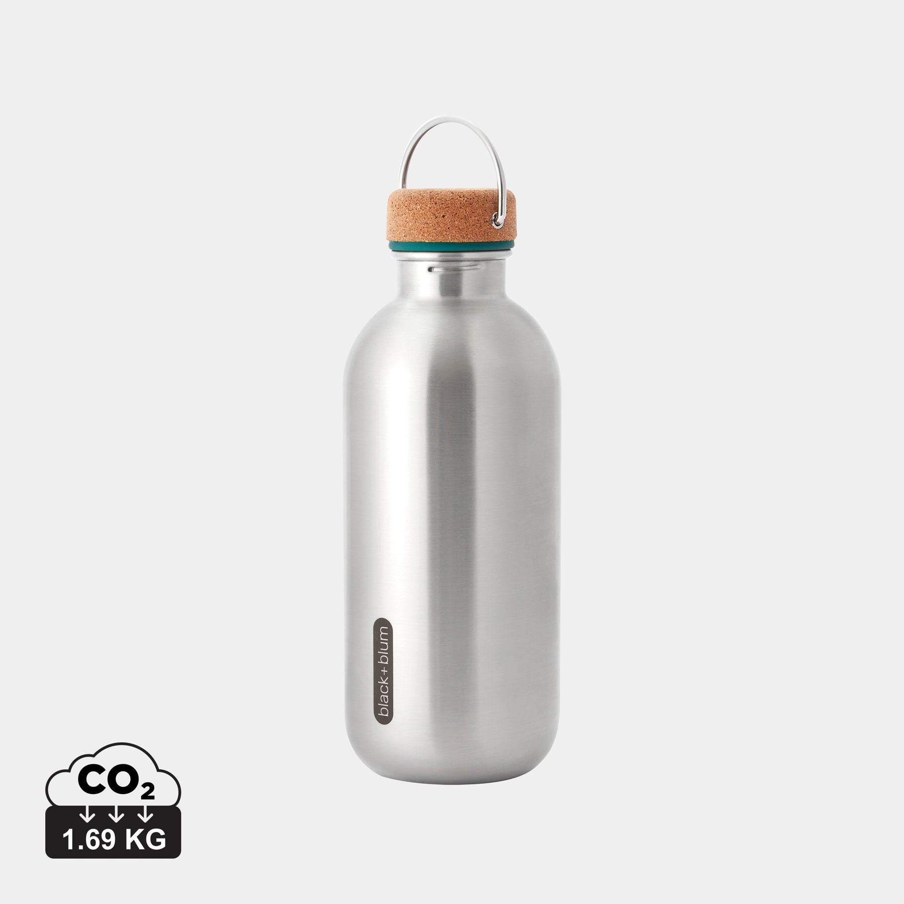 Custom Logo Black+Blum Steel Water Bottle 600ml