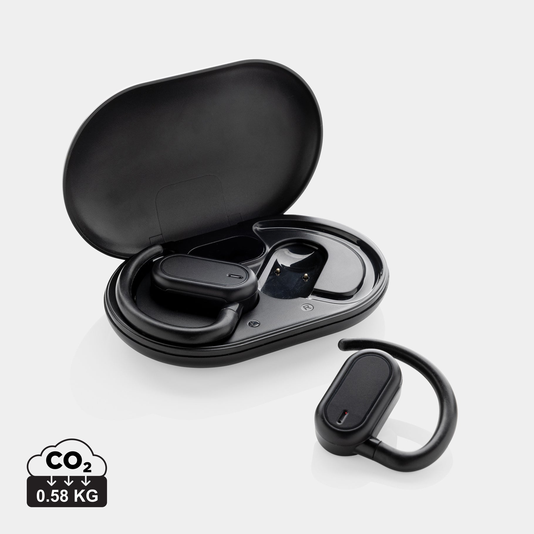 Promotional Branded Recycled Open Ear Earbuds - Fitsound