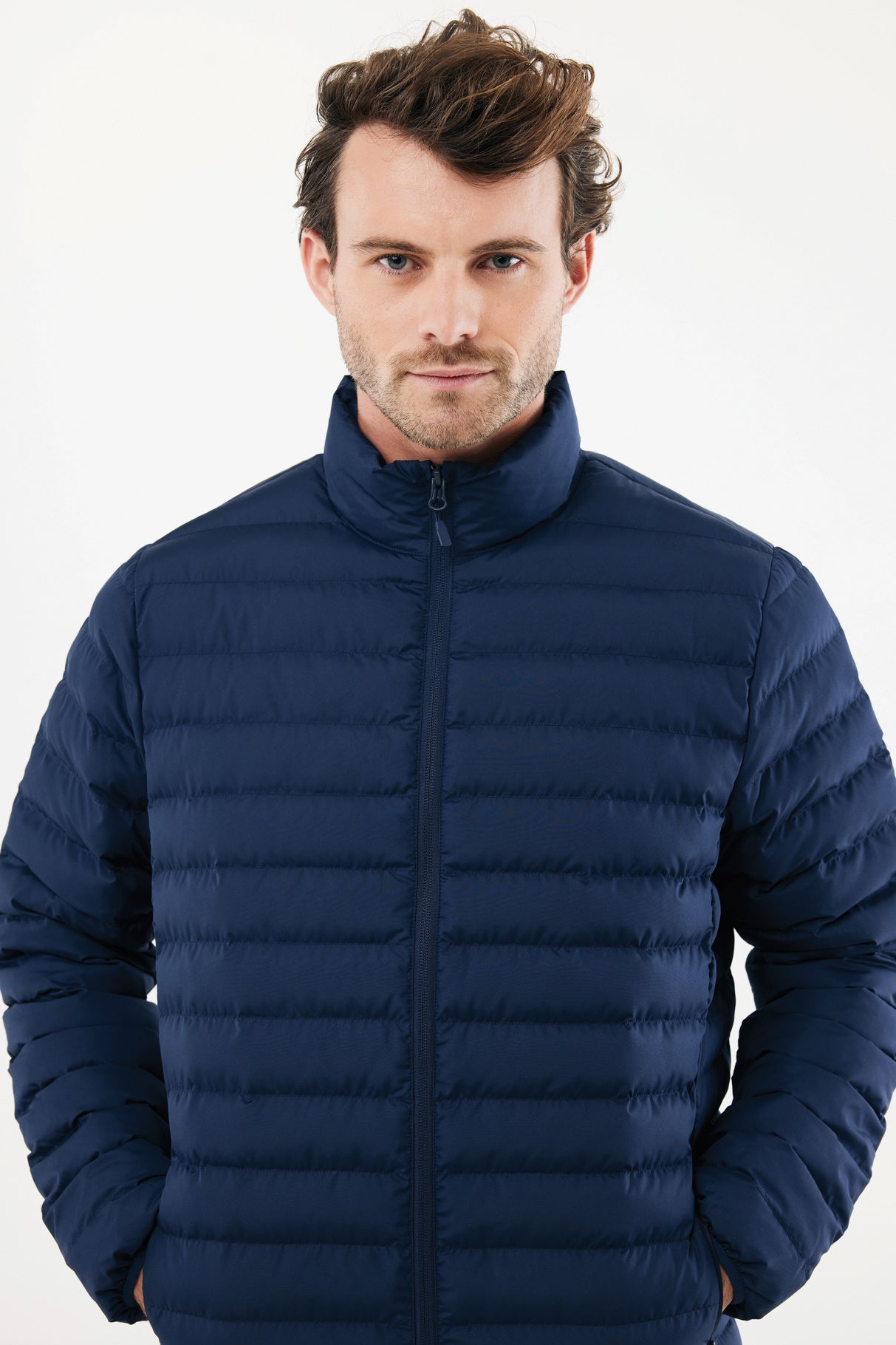 Company Branded Mens Recycled Polyester Padded Jacket - Iqoniq Maiko