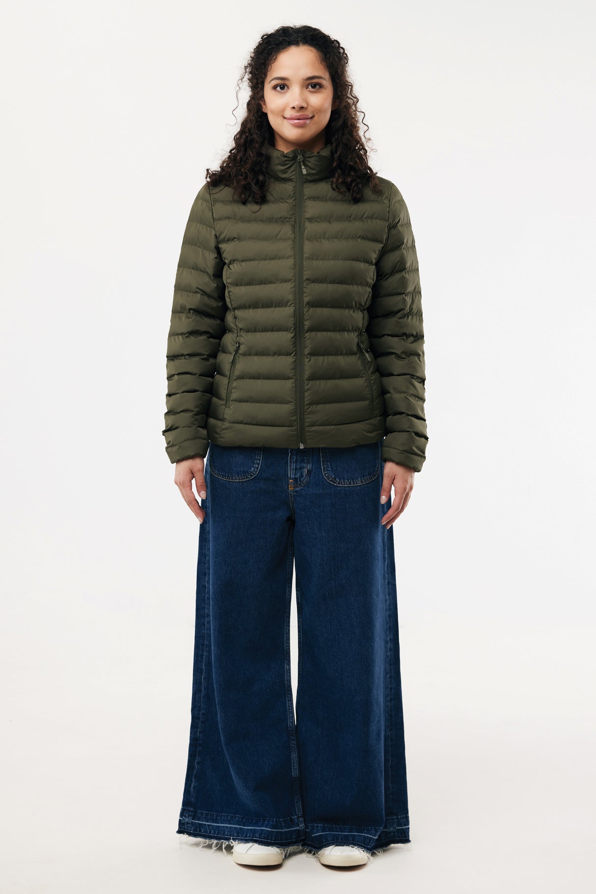 Logo Branded Recycled Polyester Womens Padded Jacket - Iqoniq Maiko