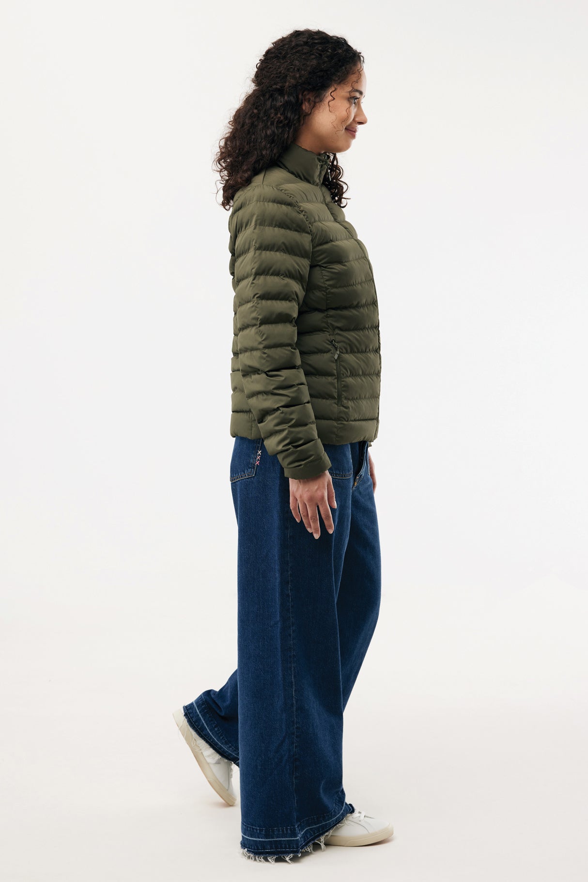 Logo Branded Recycled Polyester Womens Padded Jacket - Iqoniq Maiko