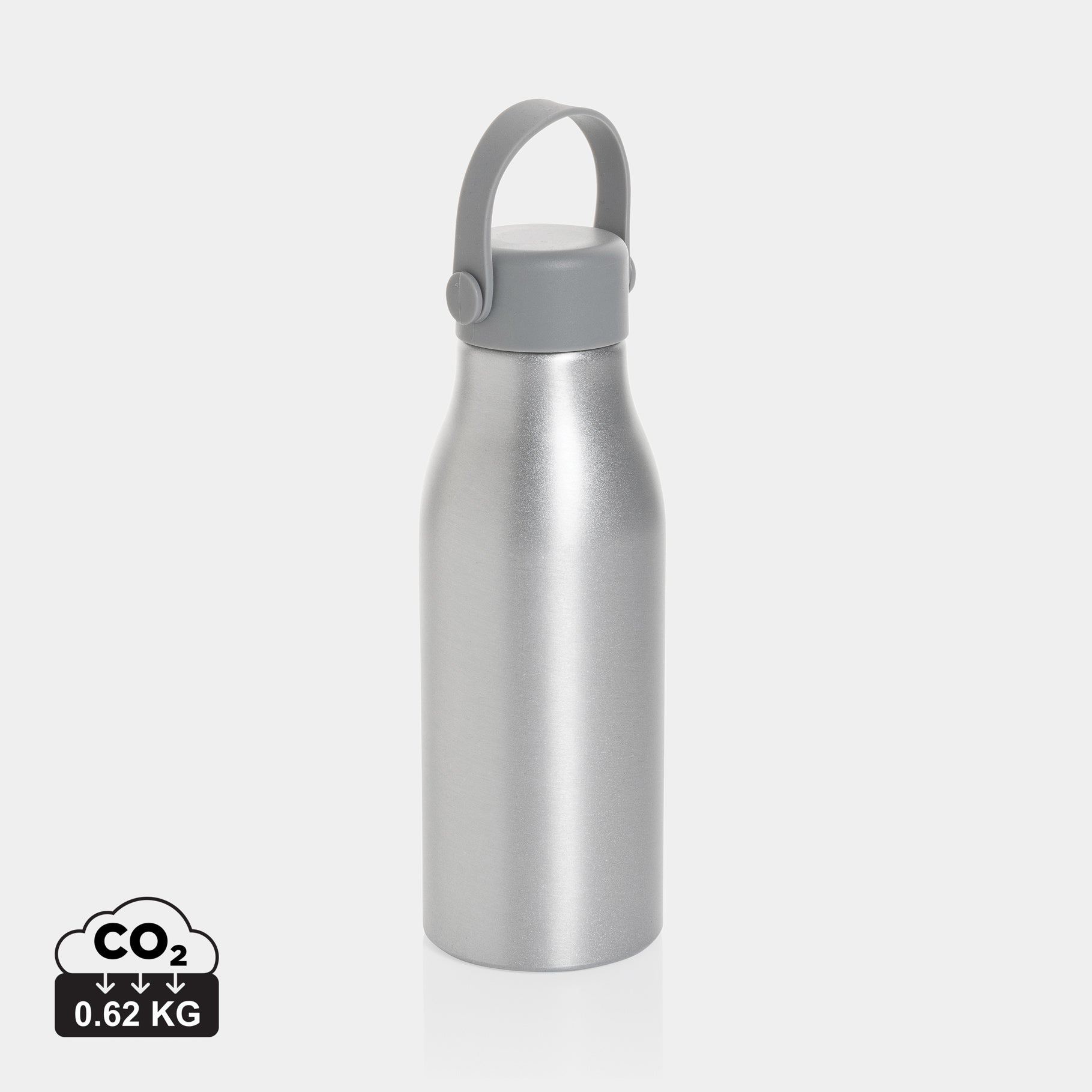 Branded Recycled Aluminium Bottle - Pluto 680ml - illuminated