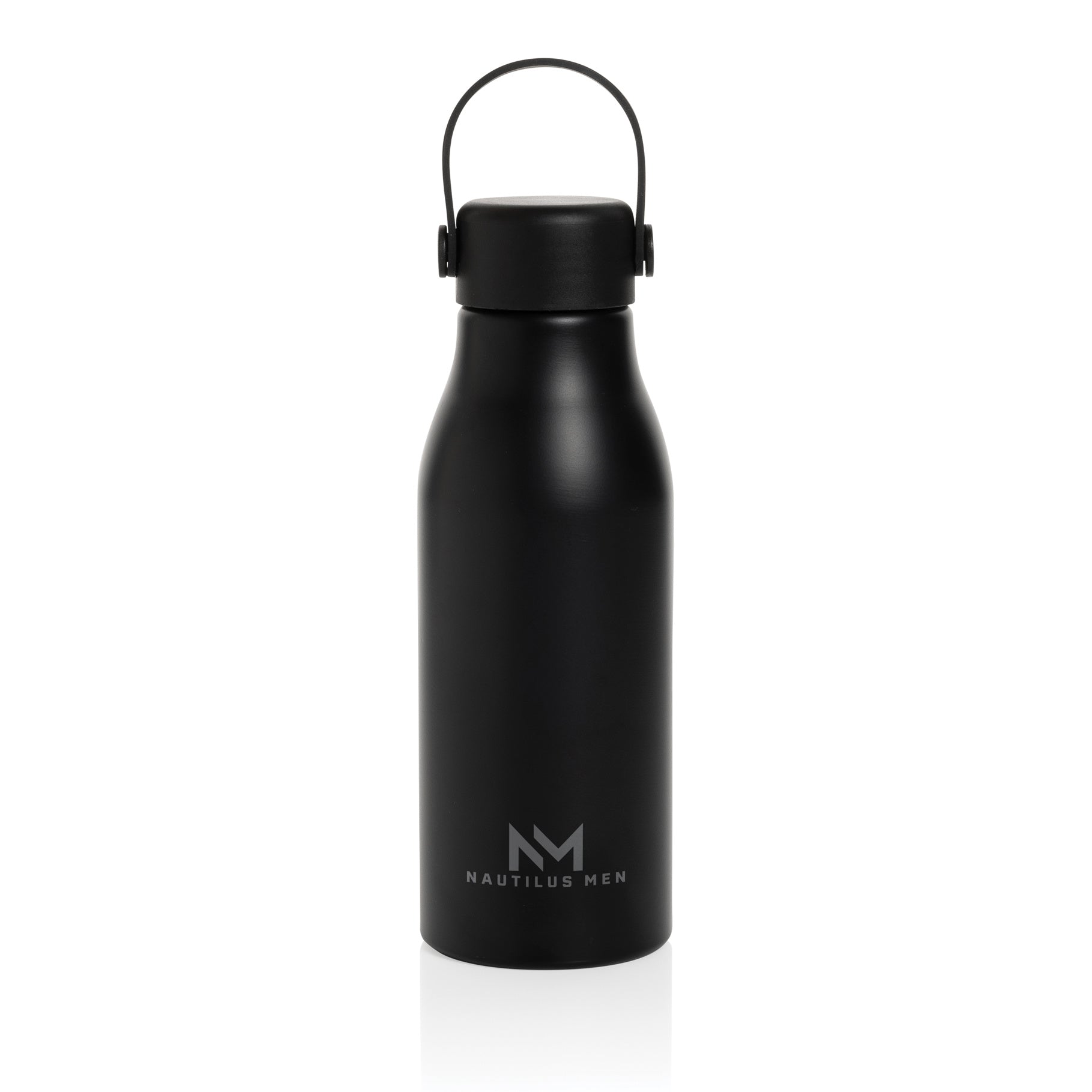 Branded Recycled Aluminium Bottle - Pluto 680ml - illuminated