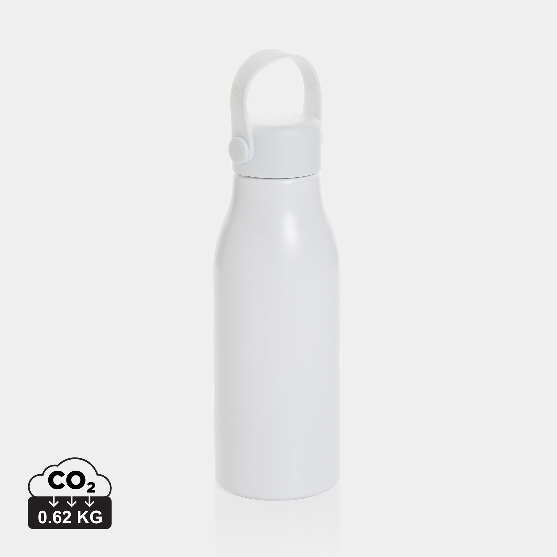 Branded Recycled Aluminium Bottle - Pluto 680ml - illuminated