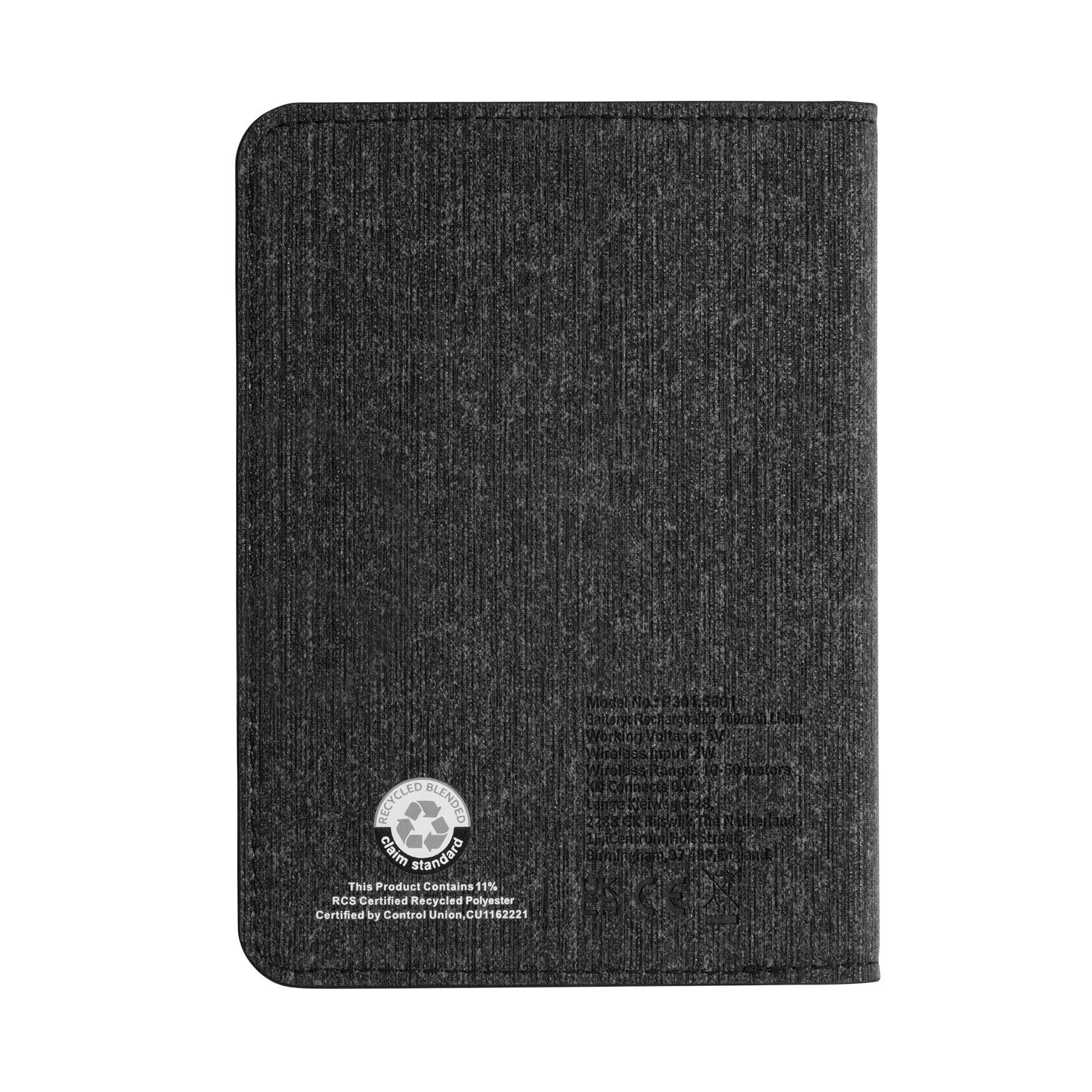 Recycled Polyester Passport Holder - Trackmate Worldwide