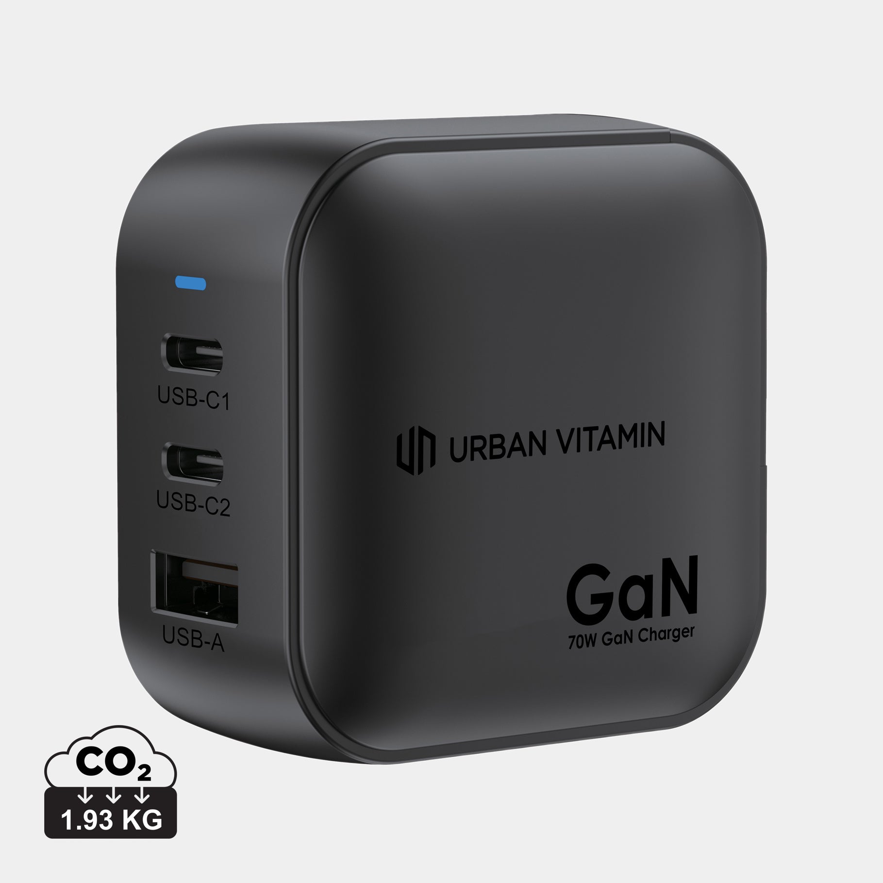 Recycled Plastic 70W GAN Charger - Urban Vitamin Santa Cruz