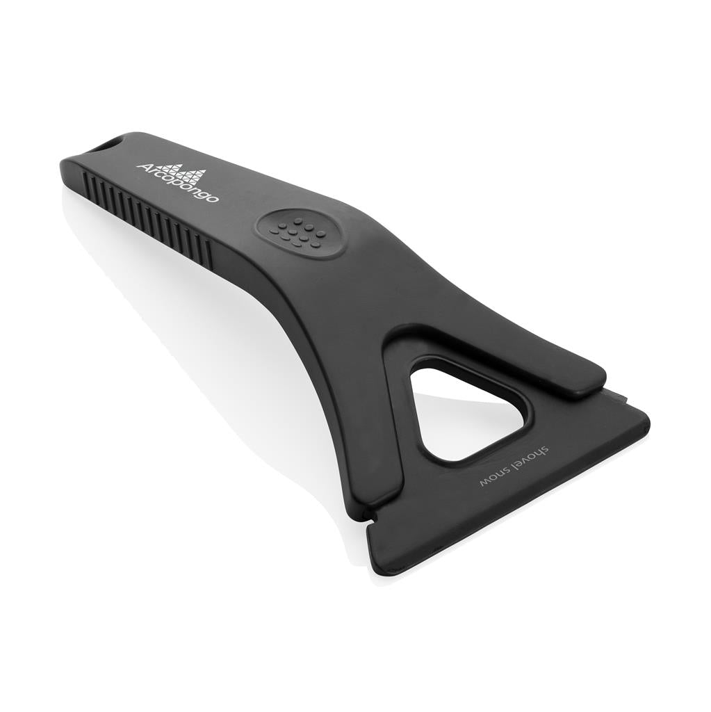 Polard RCS certified recycled plastic 3-in-1 ice scraper - illuminated