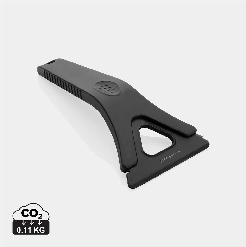 Polard RCS certified recycled plastic 3-in-1 ice scraper - illuminated